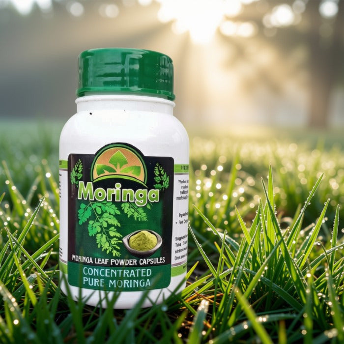 Pure Moringa Powder Capsules