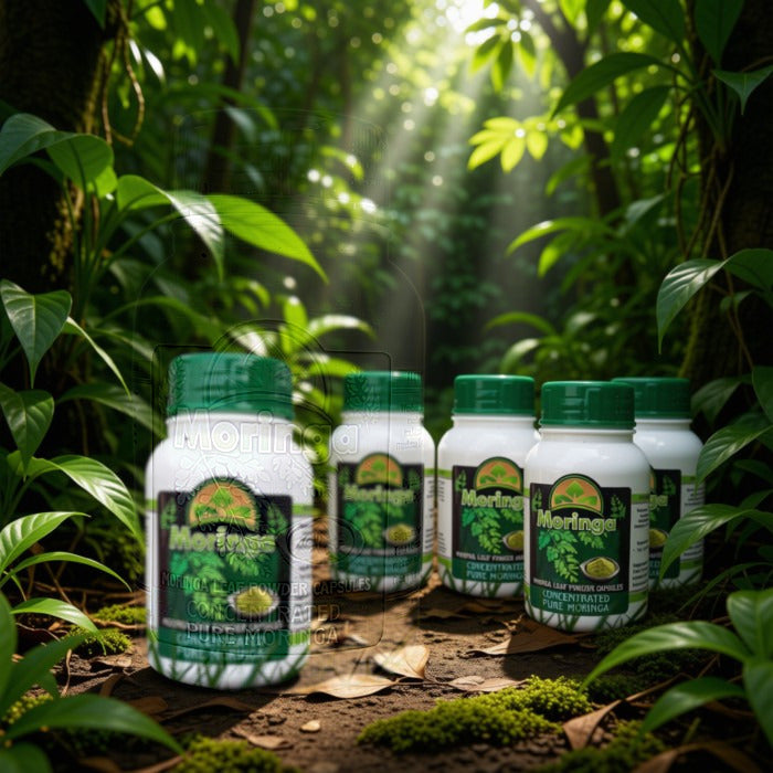 Pure Moringa Powder Capsules