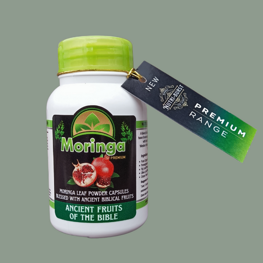 Moringa capsules with added Ancient Fruits of the Bible