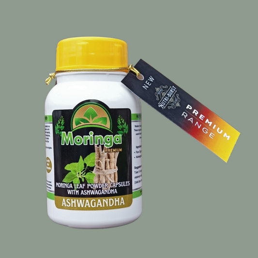 Moringa capsules with added Ashwagandha