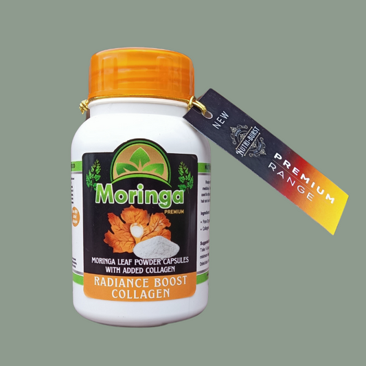 Moringa capsules with added Radiance Boost Collagen